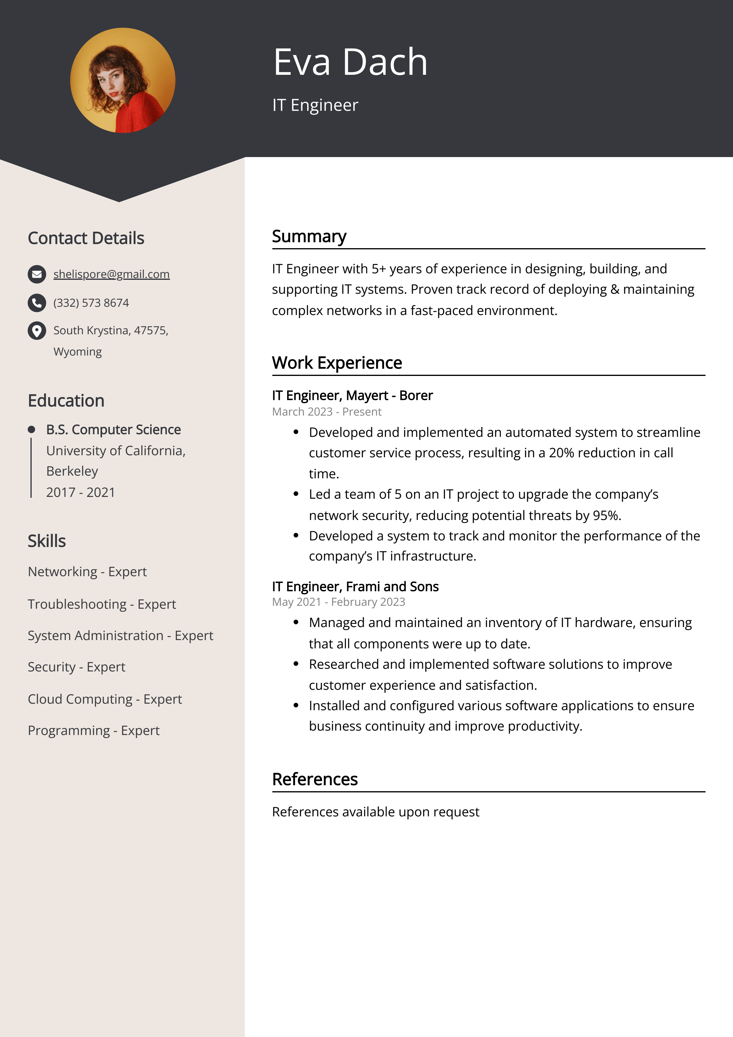 cv-template-for-it-engineer