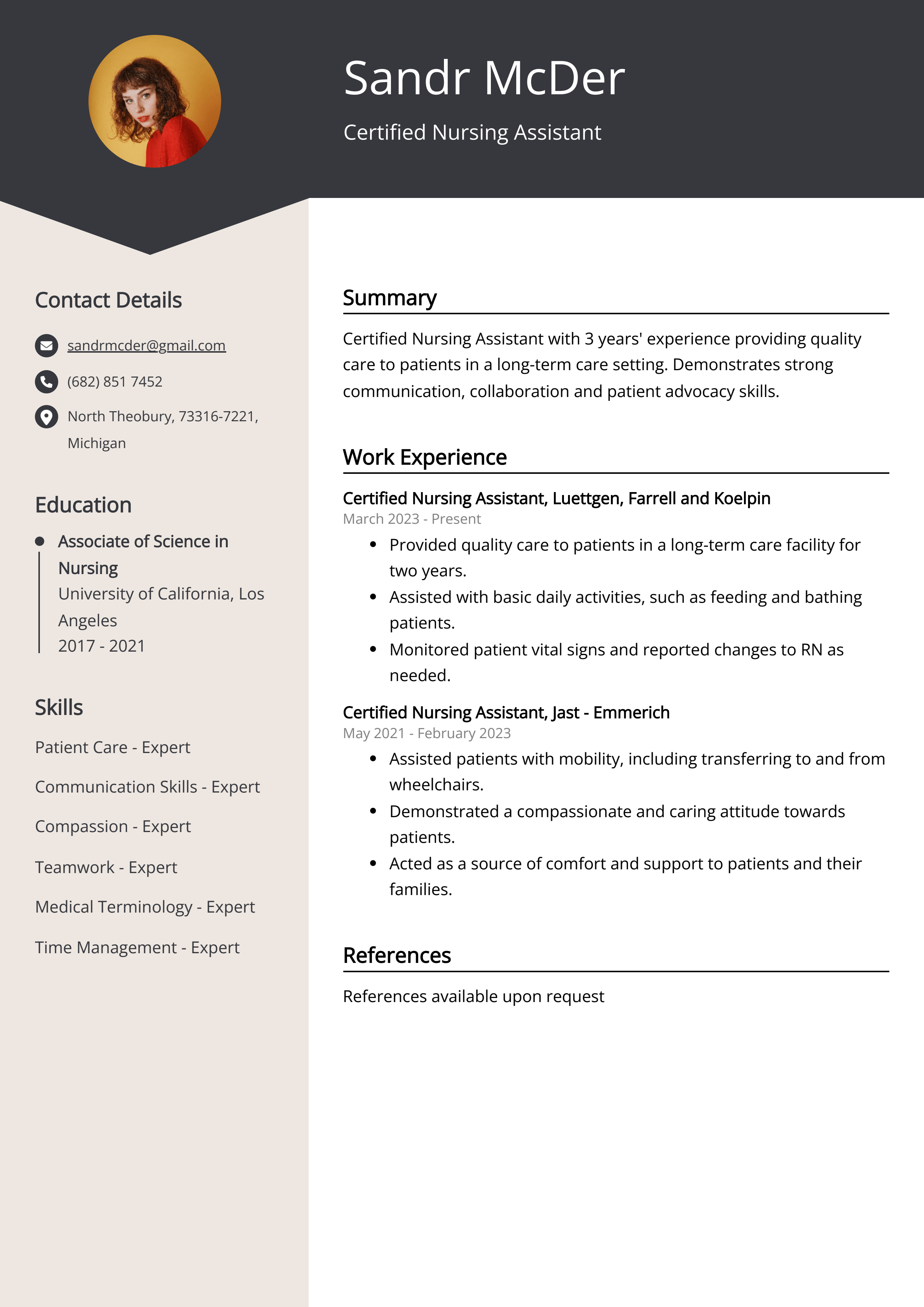 cv-template-for-nursing-assistant