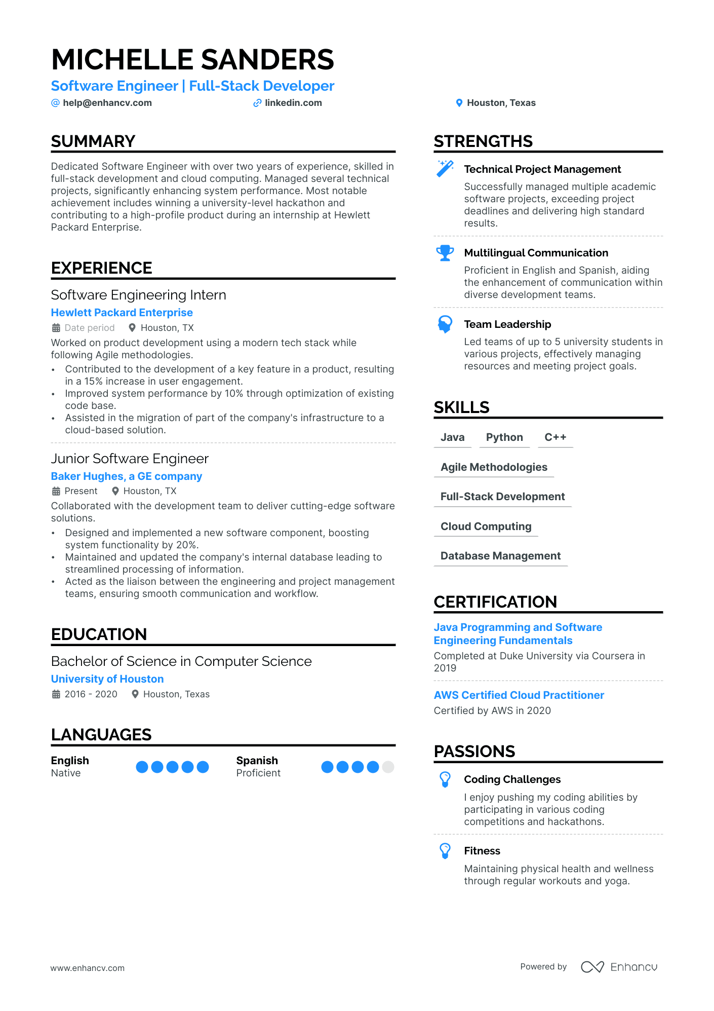cv-template-for-software-engineer-fresher