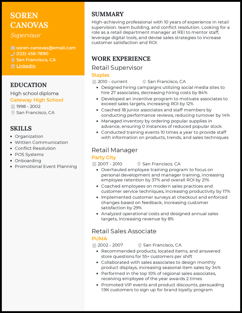 cv-template-for-supervisor-position