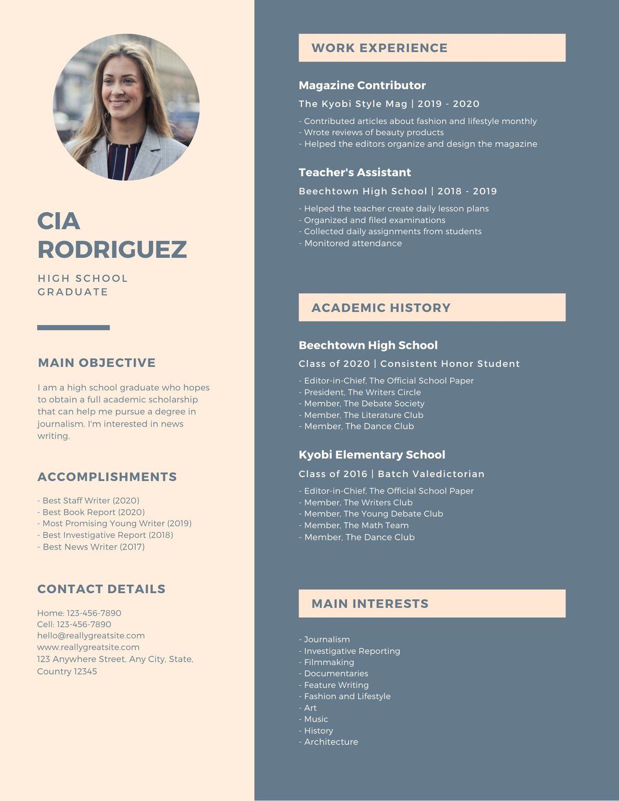 sports-cv-for-scholarship-template