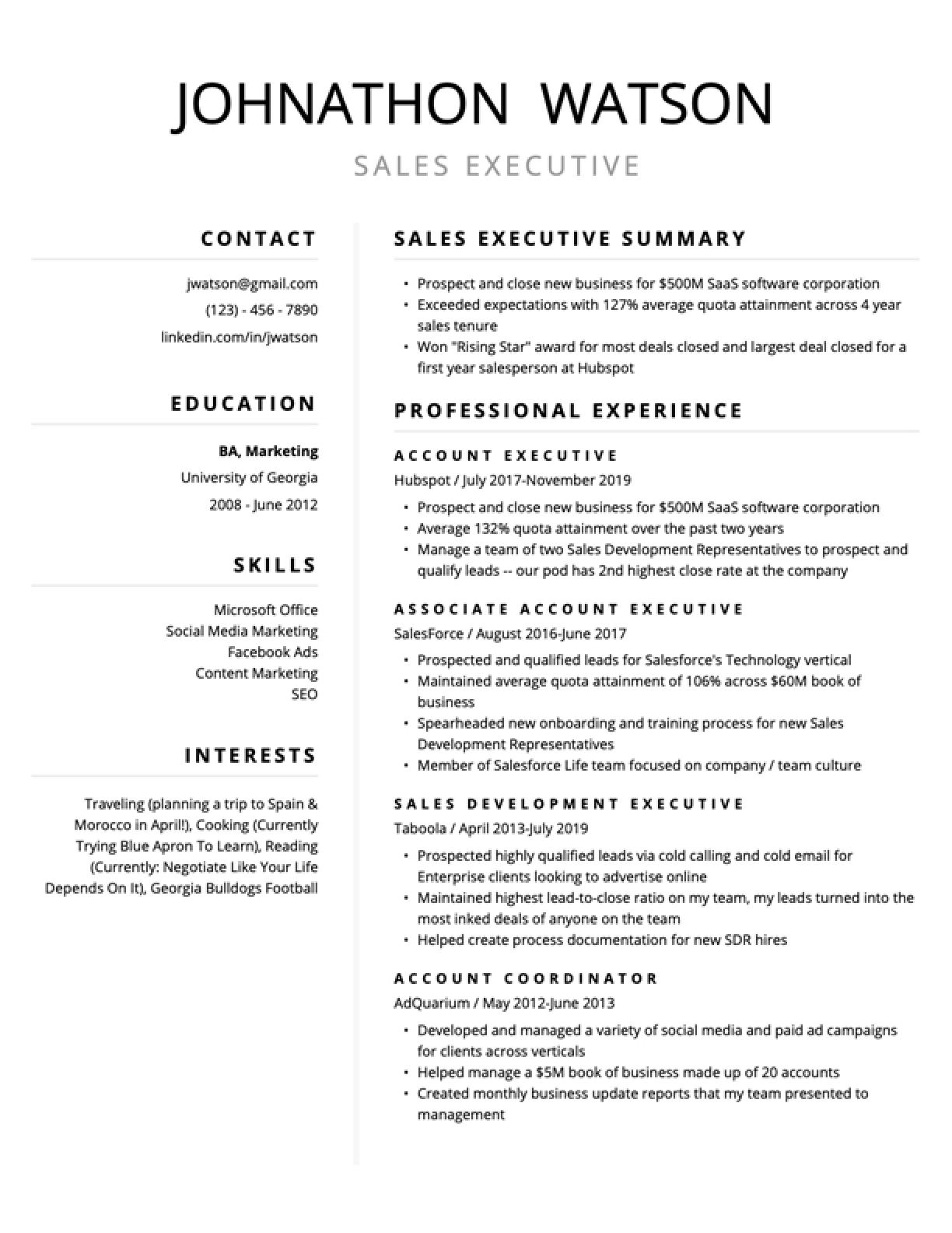 up-to-date-cv-template